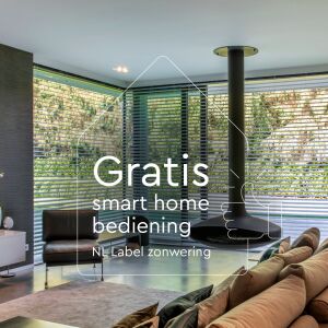 Gratis smart home bediening bij NL Label zonwering